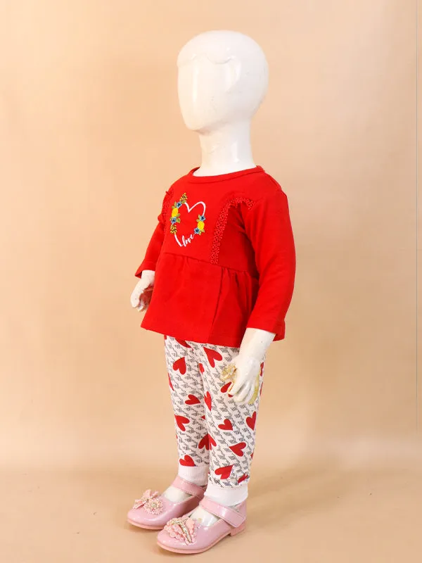 0Mth - 6Mth Love Red Baby Suit For Newborn ZG NBS131