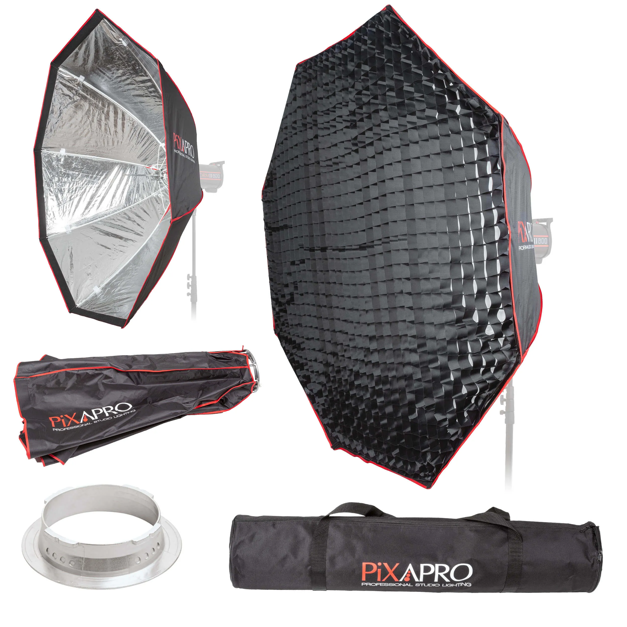 150cm (59") Strong-Sturdy Octagon Umbrella Softbox & Removable Grid