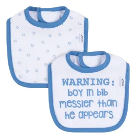 2-Pack Baby Boys Boy Stars Dribbler Bibs