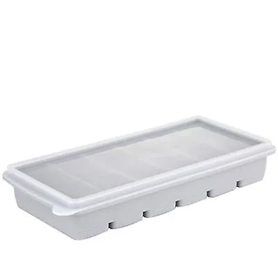 24*11.5*4cm blue 6-hole silicone ice mold, sealed food preservation box with lid AZ22433