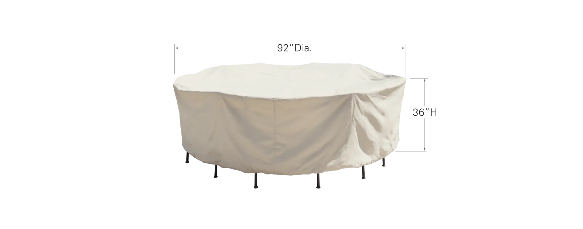 54" Round/Square Table & Chairs Protective Cover By Treasure Garden