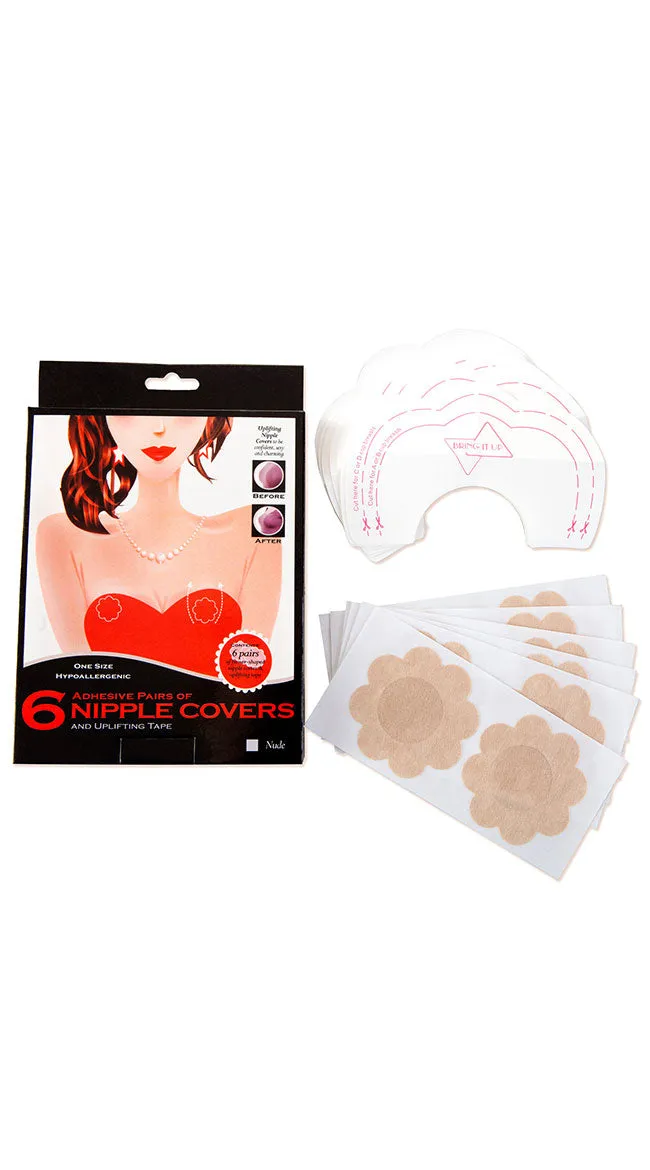 6-Pack Noelle Nude Flower Pasties