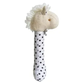 Alimrose - Horse Squeaker - Grey Black Polka