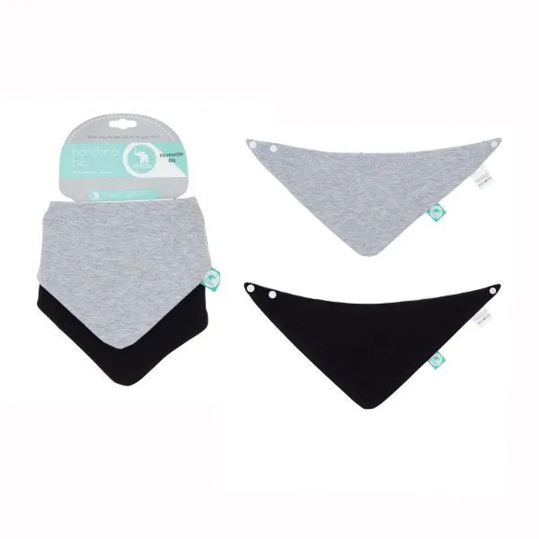 All4Ella 2 Pack Reversible Banbana Bibs- Star