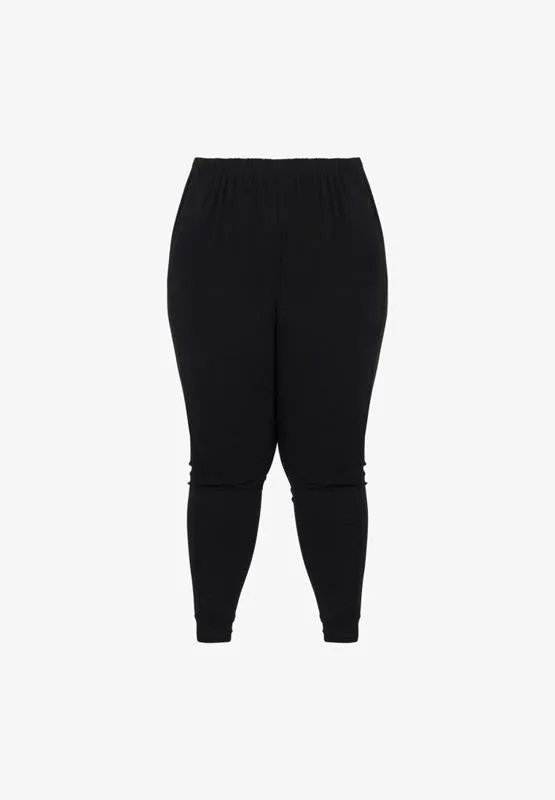 Amber OUTSTANDINGLY SOFT Relaxed Tapered Leggings - Black