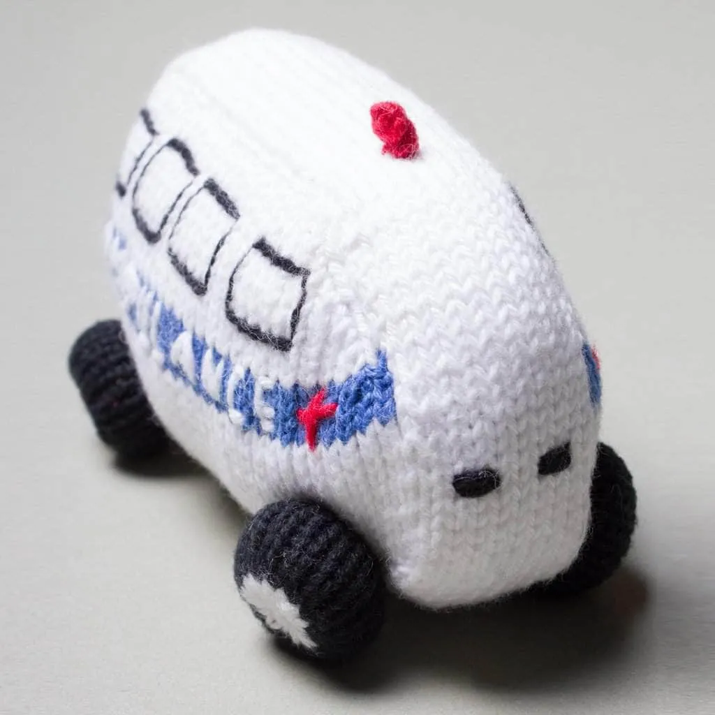 Ambulance   Fire Truck Knit Rattles