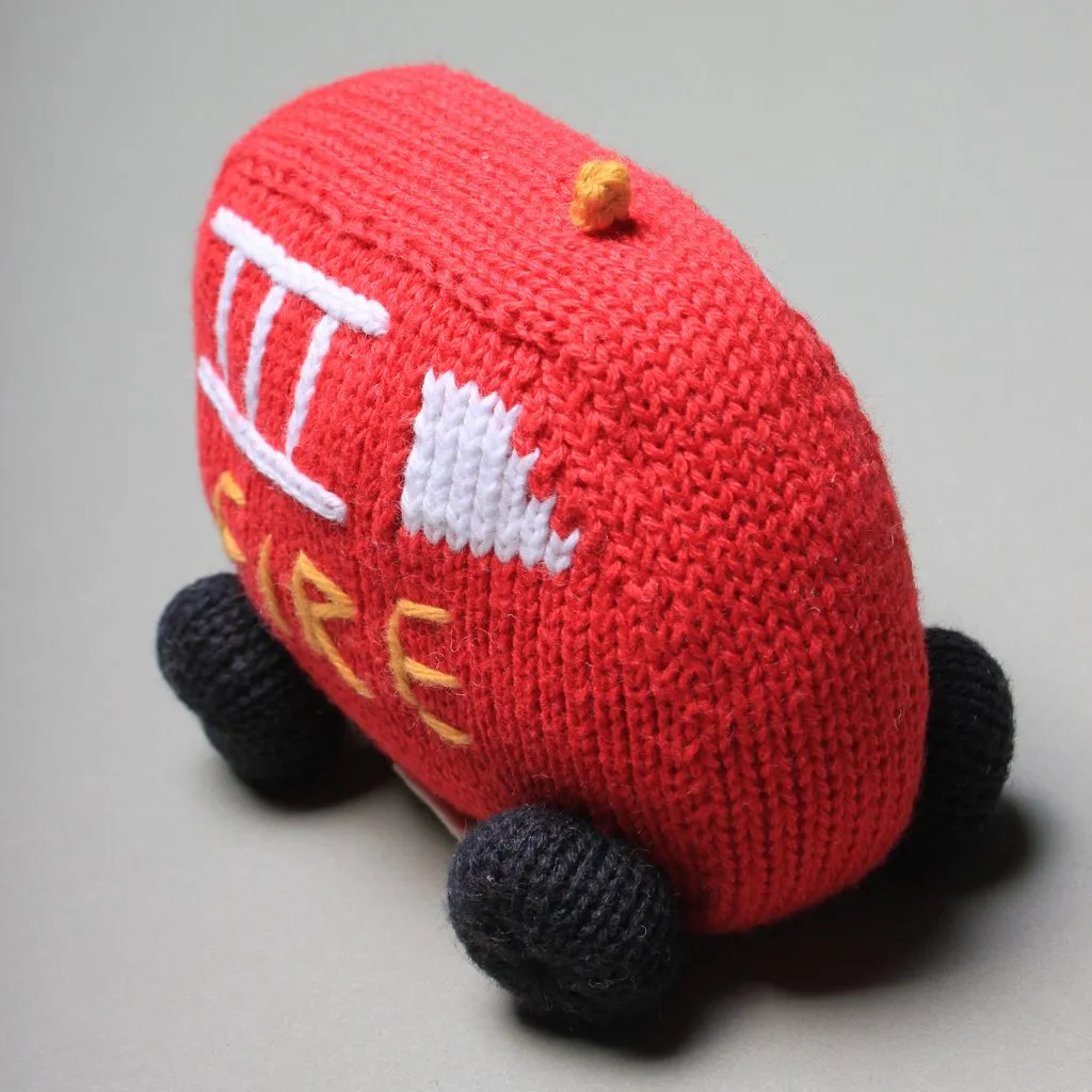 Ambulance   Fire Truck Knit Rattles