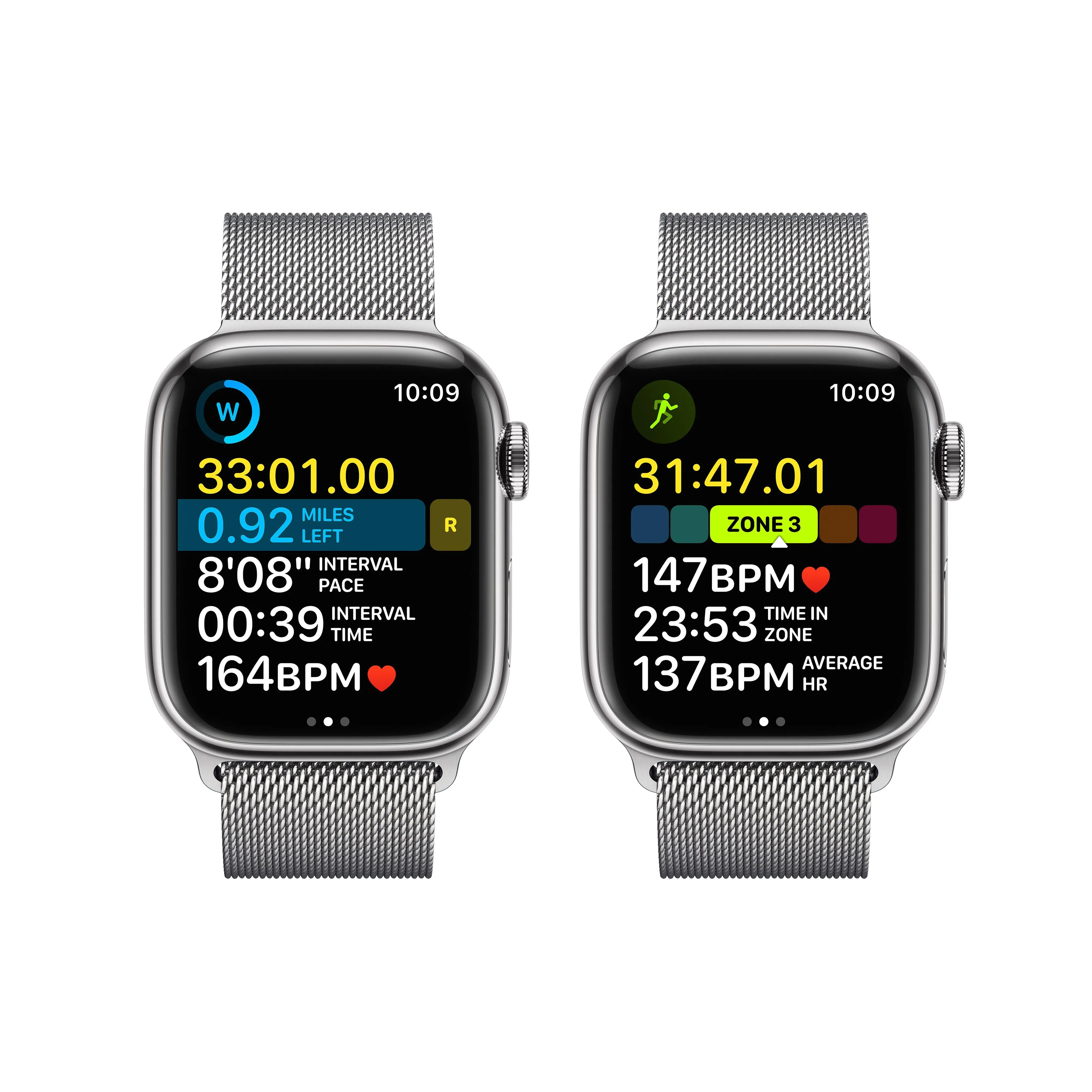 Apple Watch Series 8 GPS   Cellular 41mm Silver Stainless Steel Case with Silver Milanese Loop