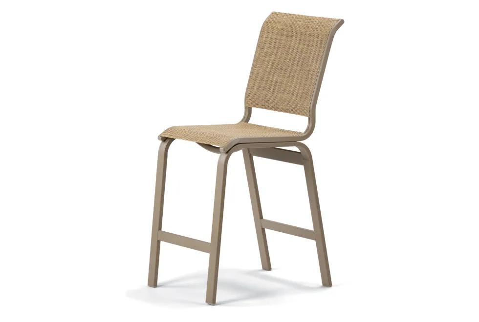 Aruba Sling Balcony Height Armless Cafe Chair by Telescope Casual