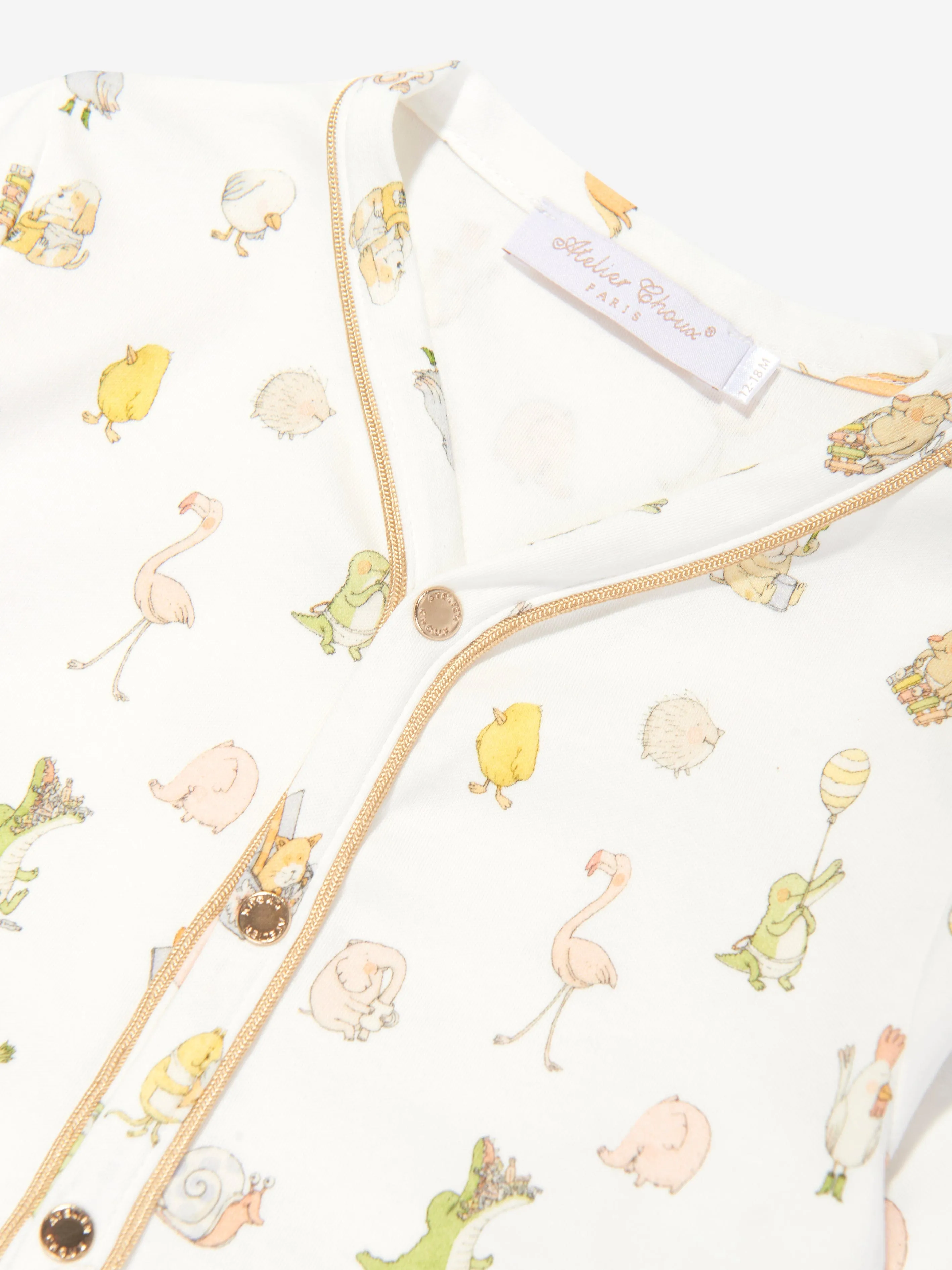 Atelier Choux Baby Choux Classic Playsuit in White