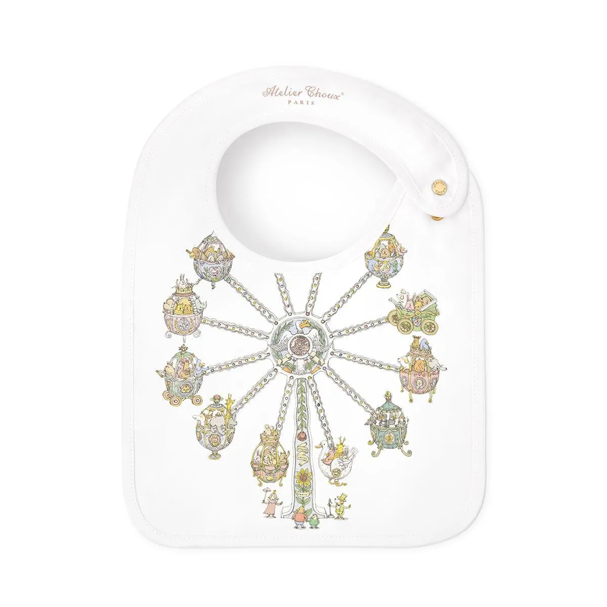 Atelier Choux Satin Bib Ferris Wheel