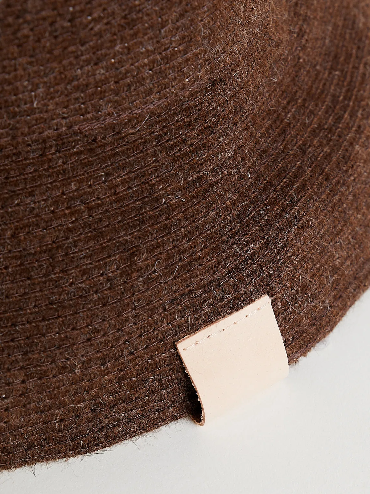 Baby Alpaca Braid Hat in Brown