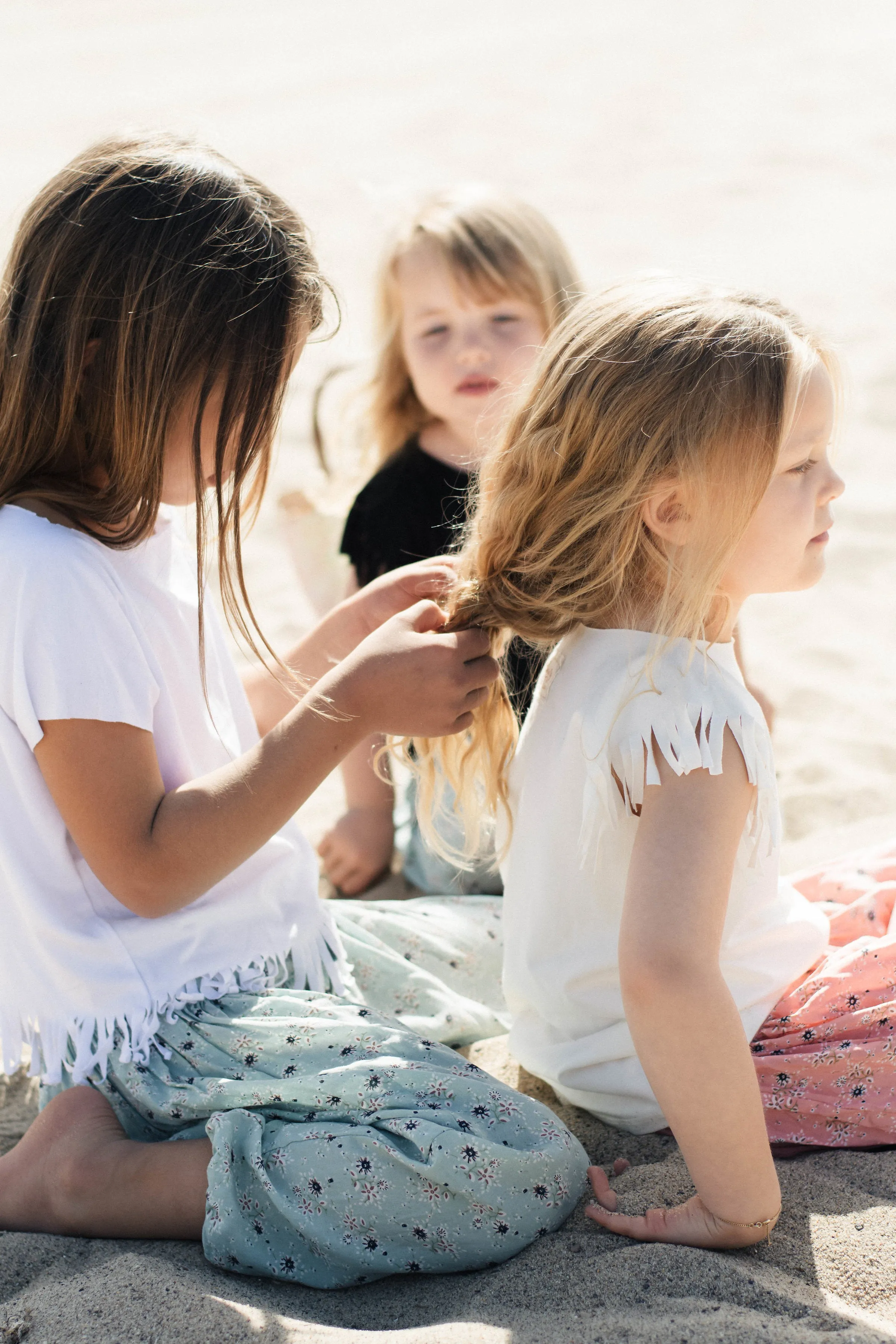 Baby & Kids Fringe Cowboy Girls Shirt | Sand