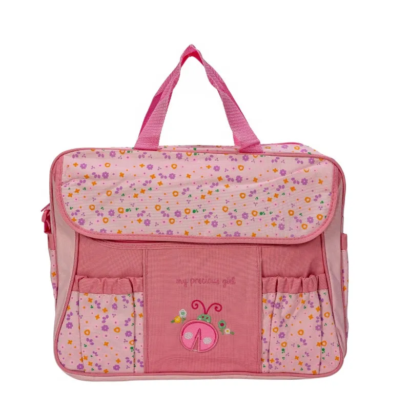 Baby Multipurpose Pink Diaper Storage Bag- Large