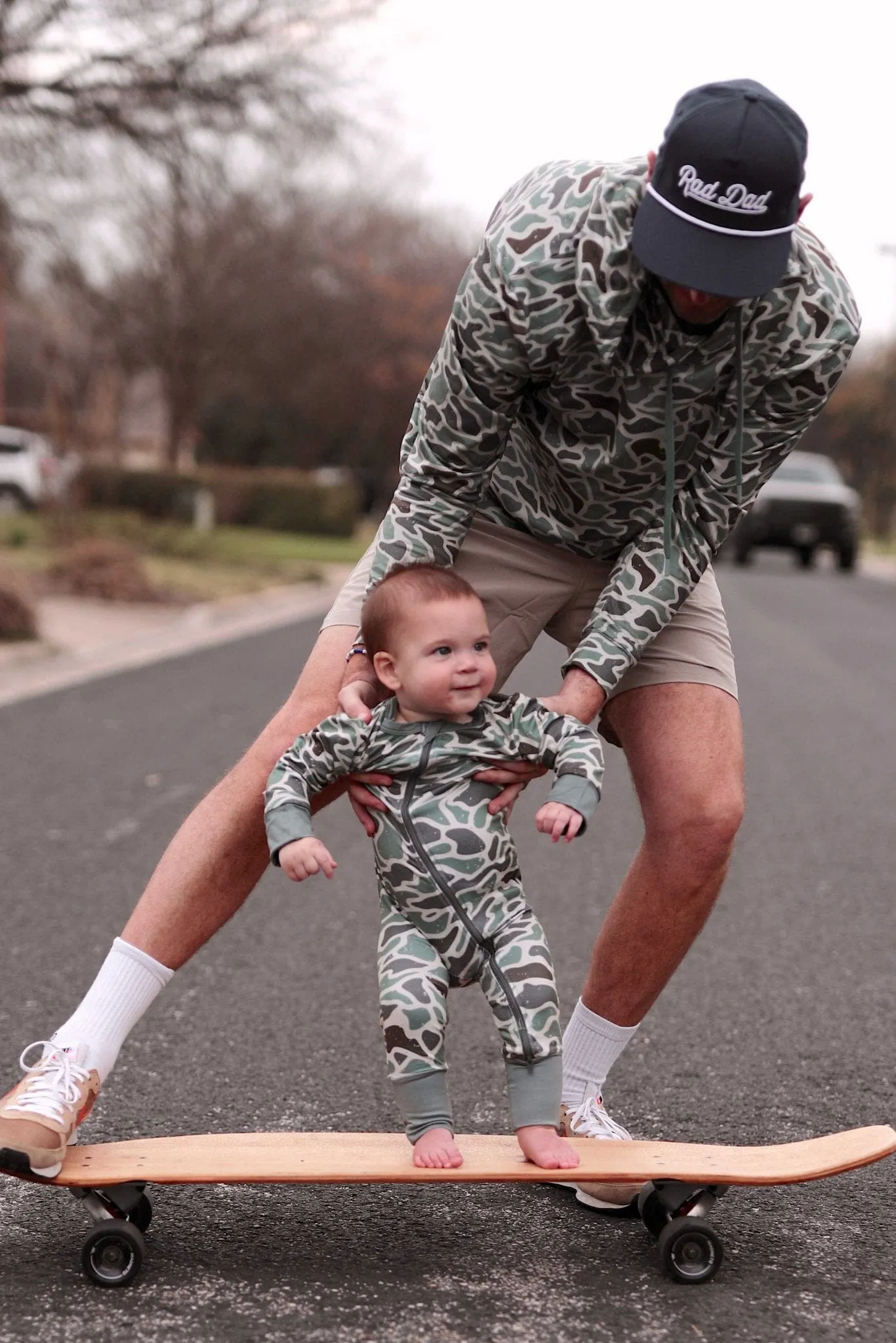 Baby Zip Up - Retro Duck Camo