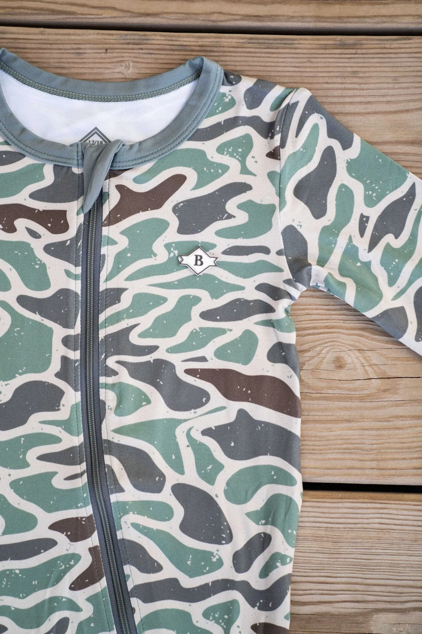 Baby Zip Up - Retro Duck Camo