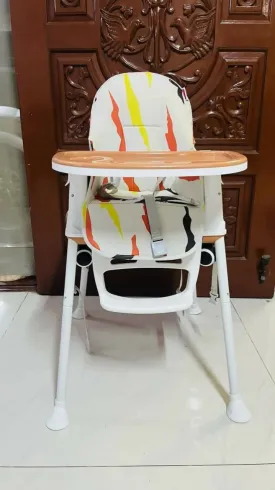 BABYHUG Comfy Highchair with Printed Cushion - Brown