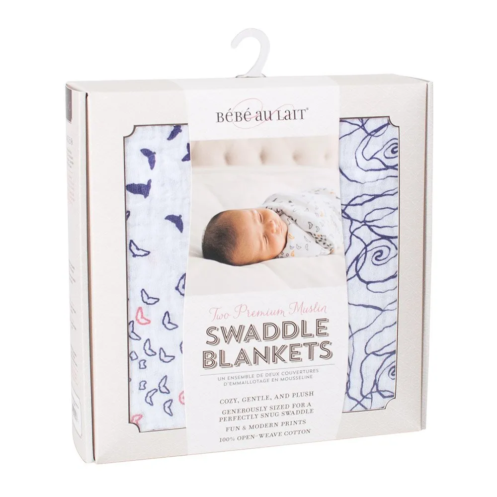 Bebe Au Lait Premium Muslin Swaddle Blanket Set