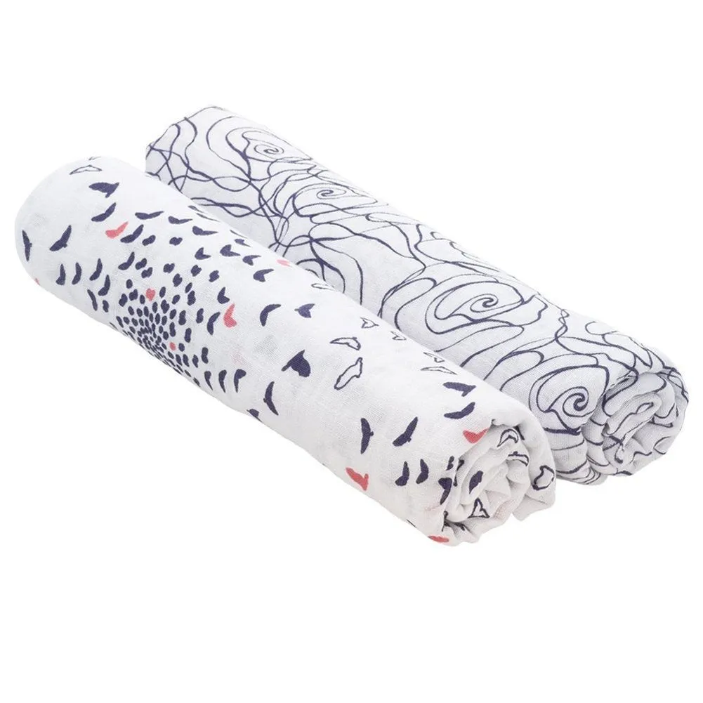 Bebe Au Lait Premium Muslin Swaddle Blanket Set