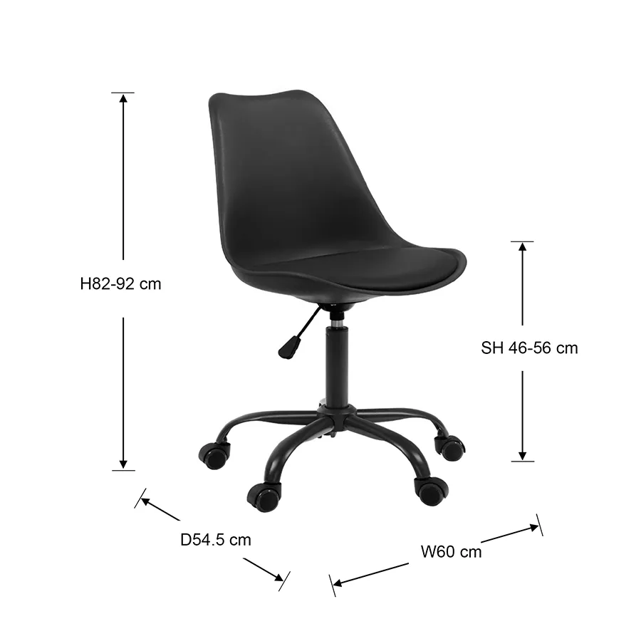 Blaise Plastic Low Back Office Chair