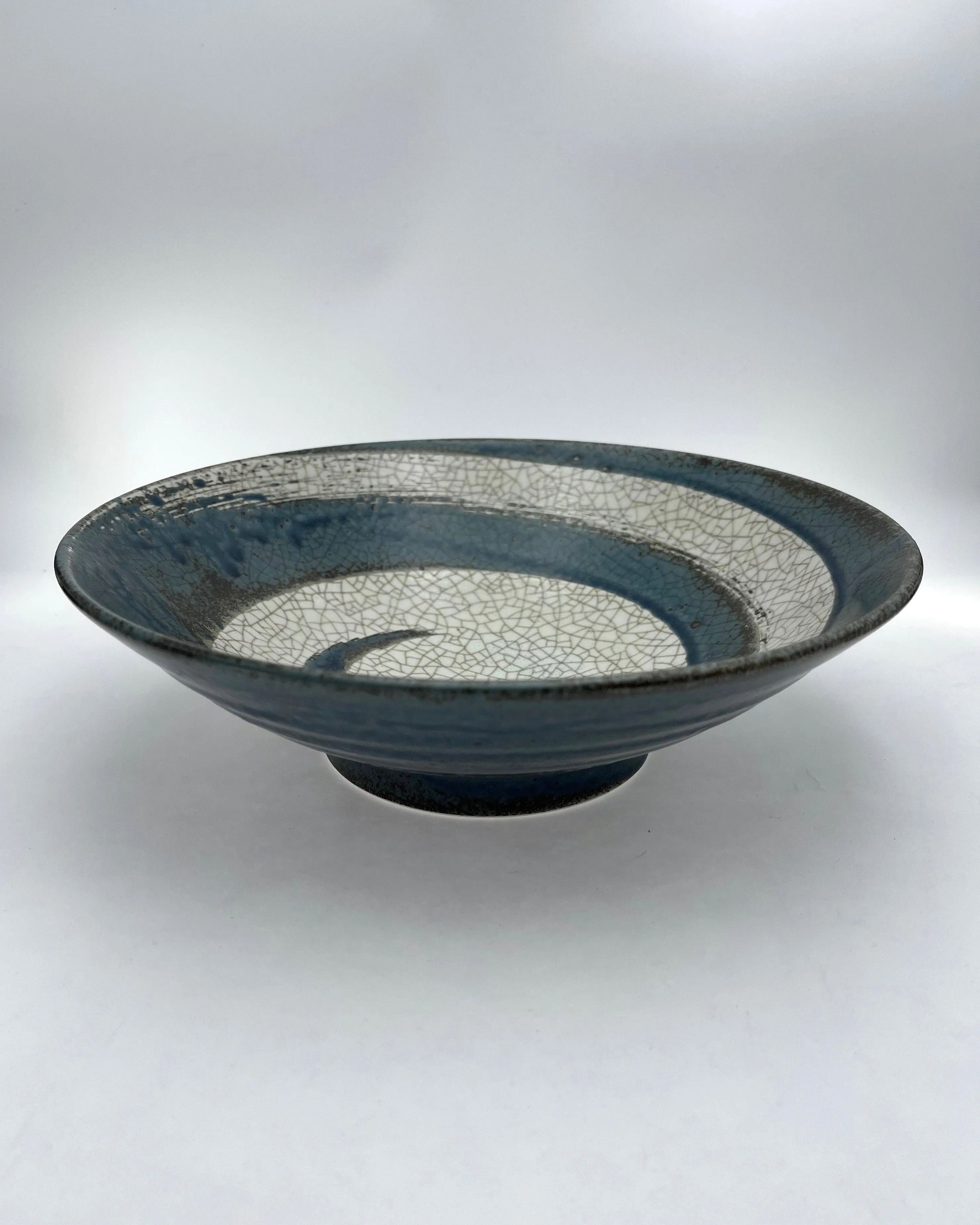 Blue Ceramic 9 3/4" Bowls