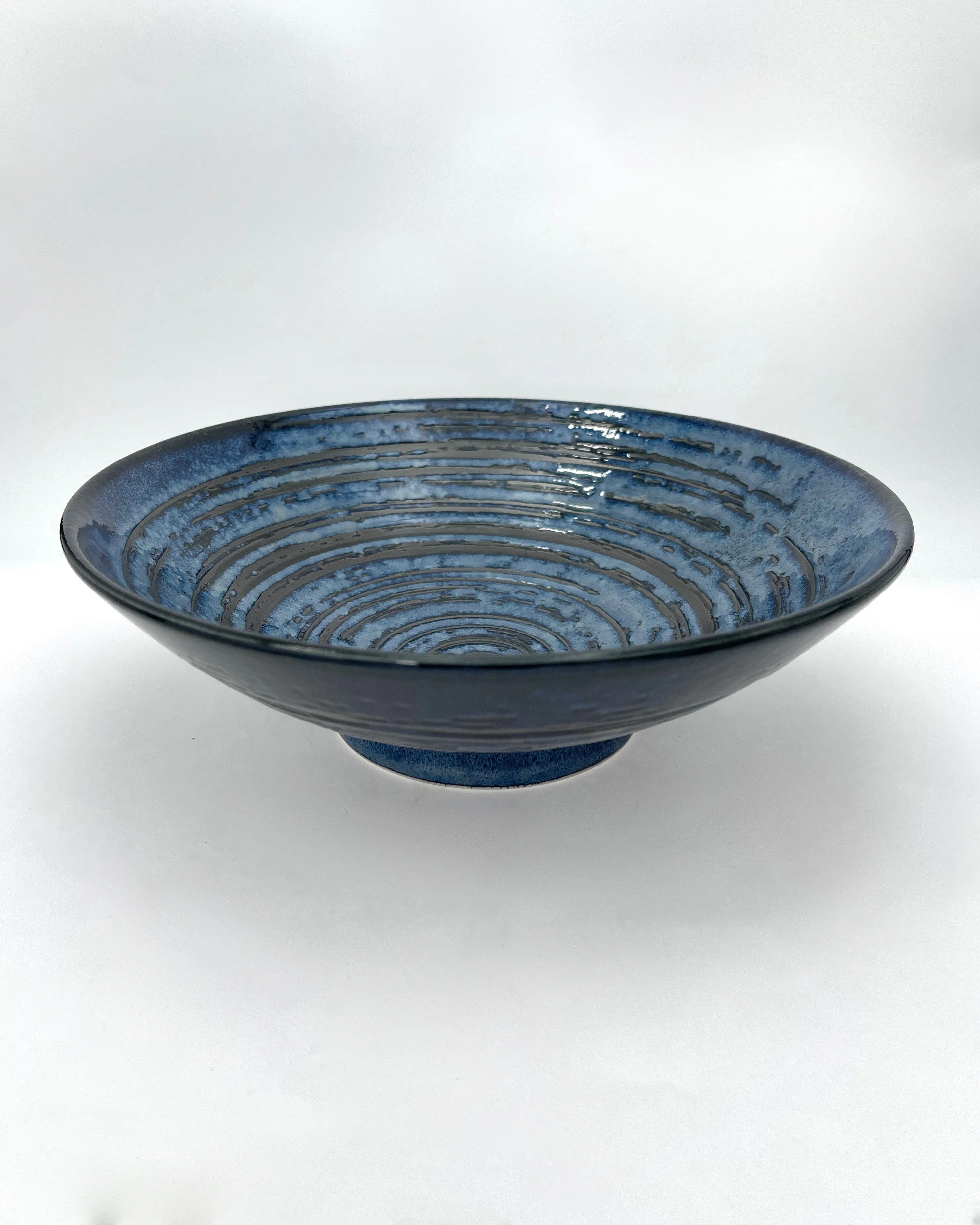 Blue Ceramic 9 3/4" Bowls