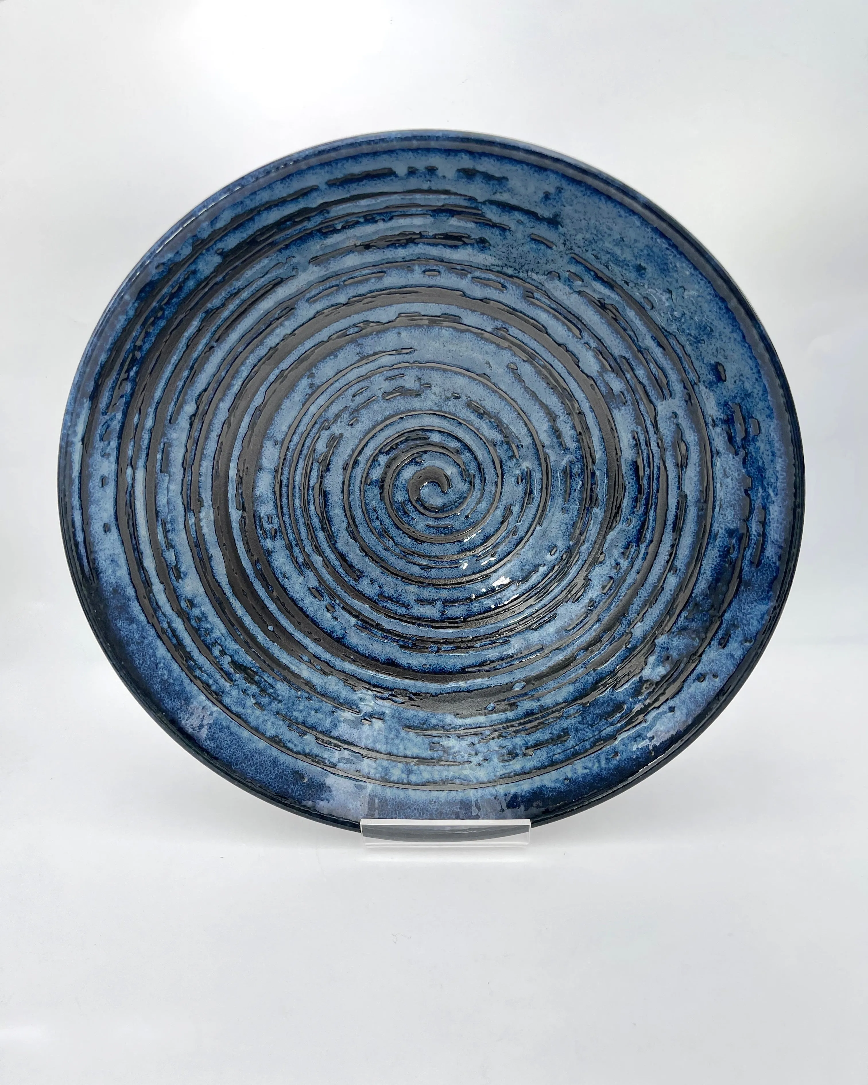 Blue Ceramic 9 3/4" Bowls