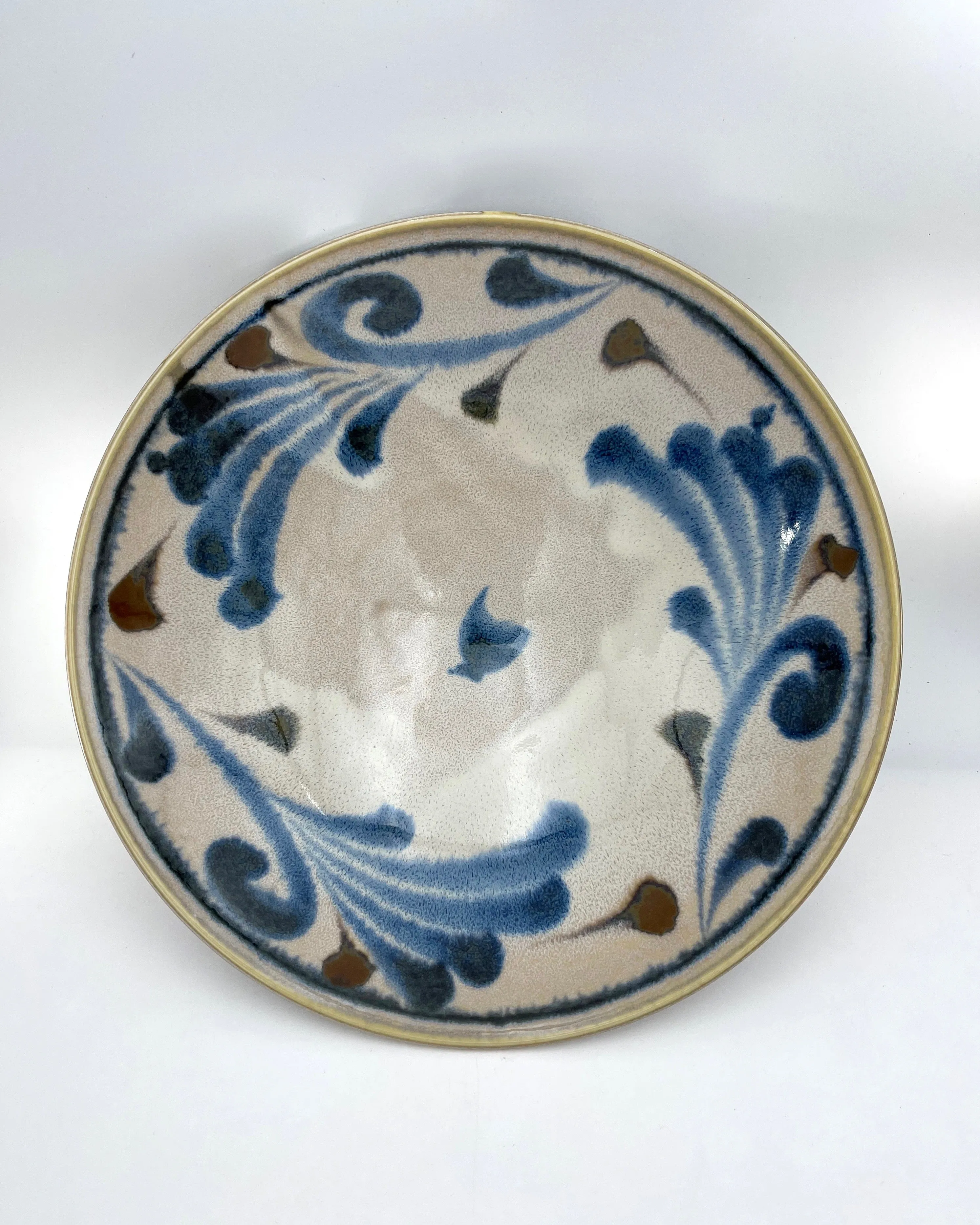 Blue Ceramic 9 3/4" Bowls