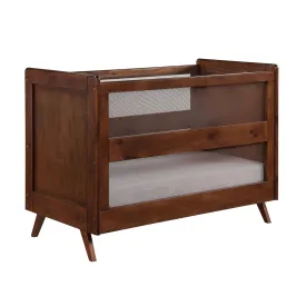 BreathableBaby Mesh 3-in-1 Convertible Crib - Walnut