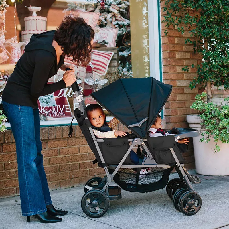 Caboose Too Sit Stand Tandem Double Stroller  - Black