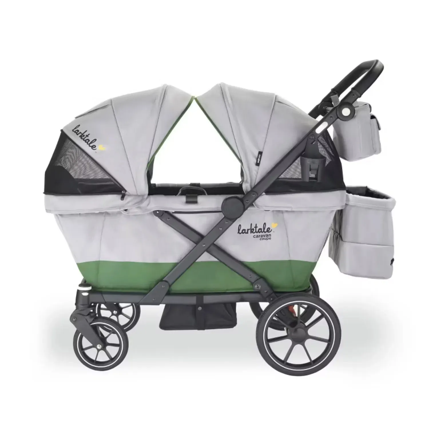 Caravan Coupe V2 Stroller Wagon - Gray/Green