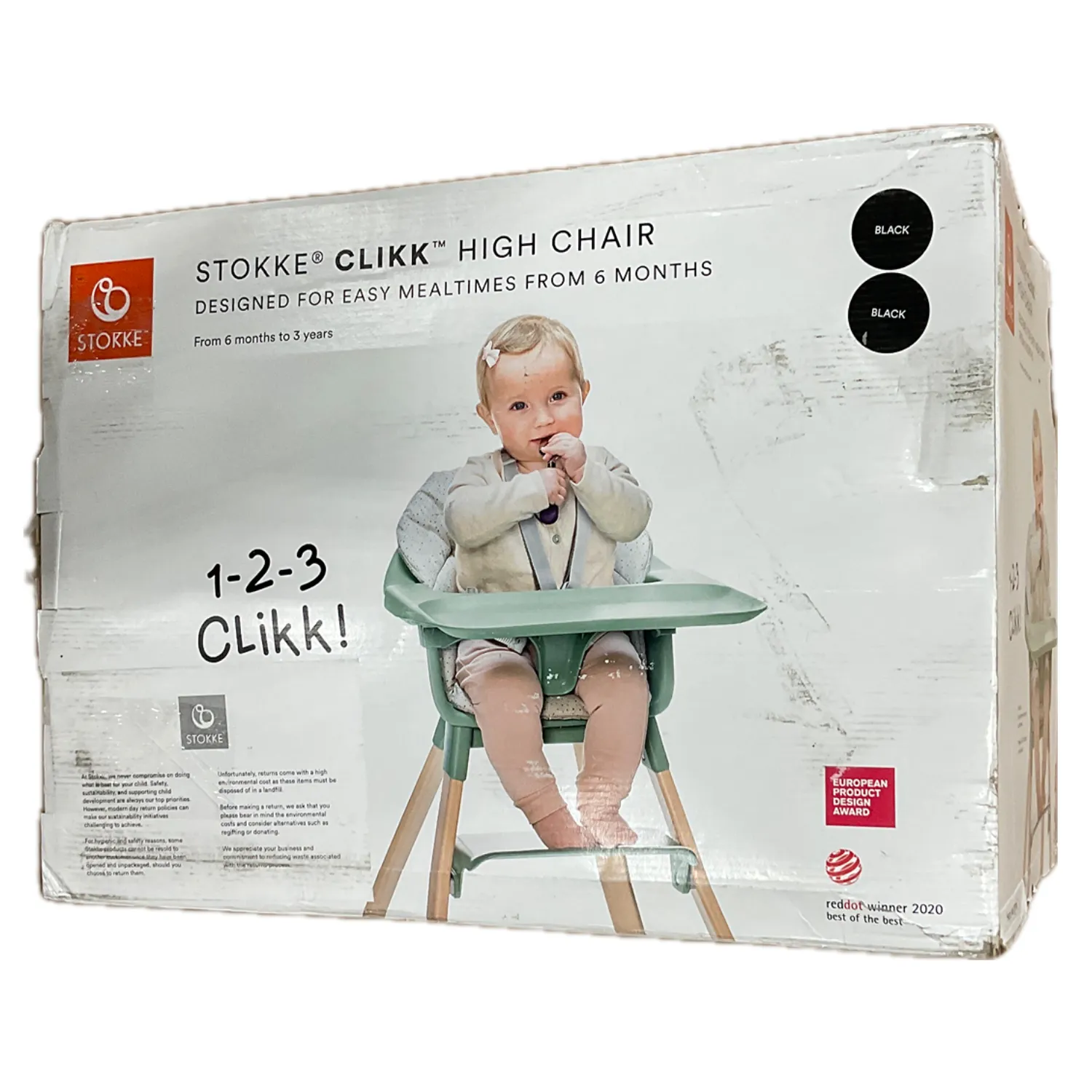 Clikk High Chair - Midnight Black