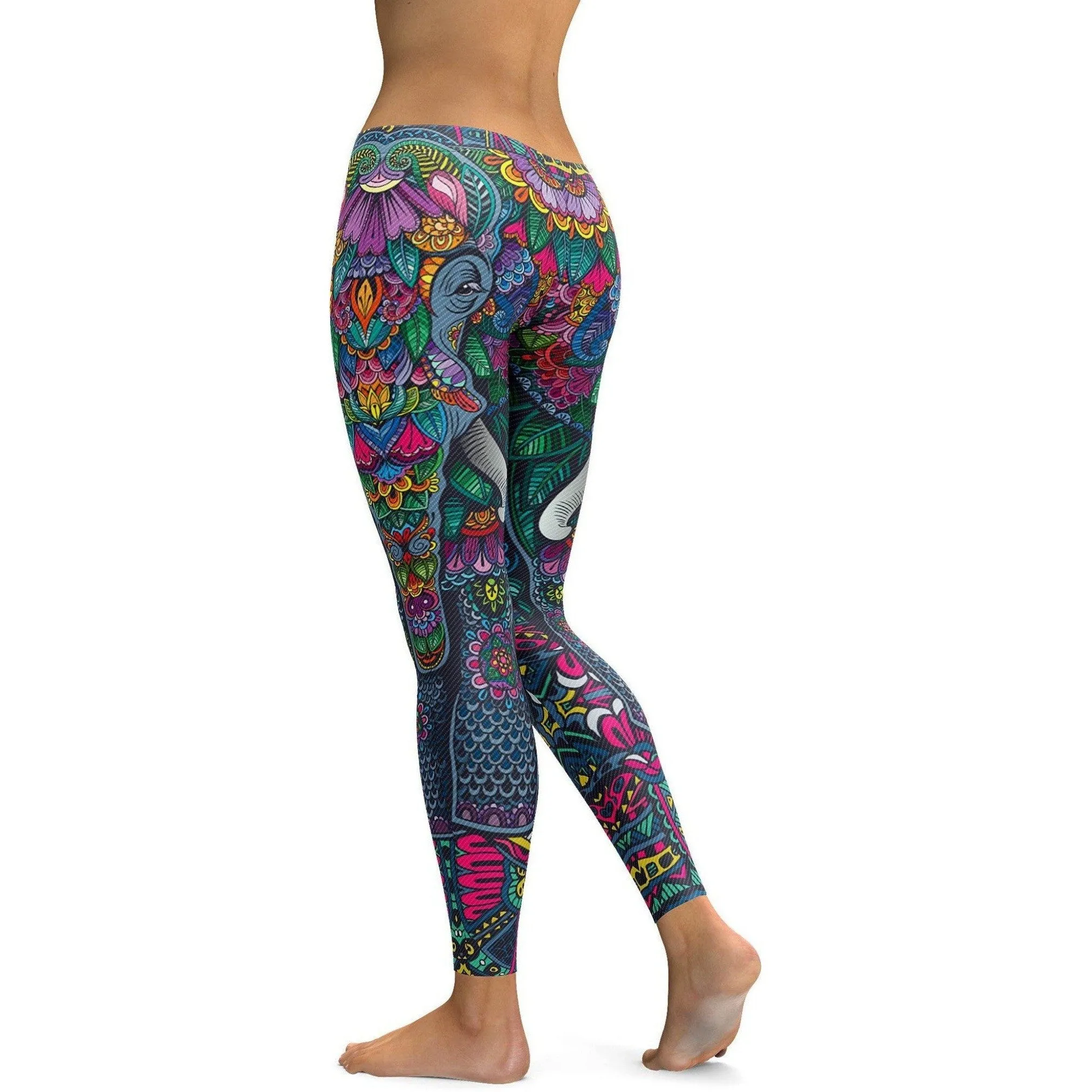 Colorful Elephant Leggings