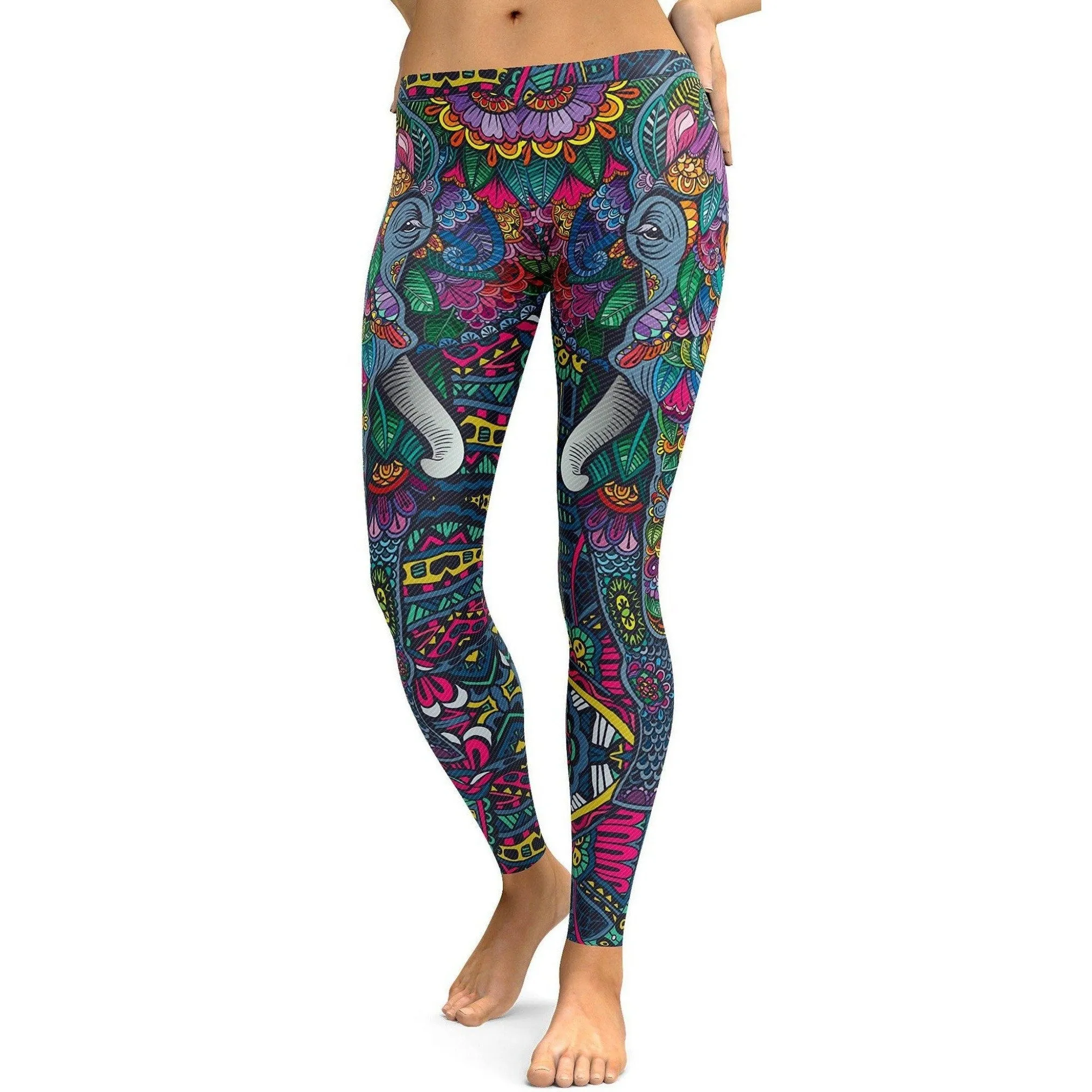 Colorful Elephant Leggings