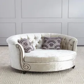 Cosmo Chair Embossing Fleece Upholstered Accent Sofa Chair