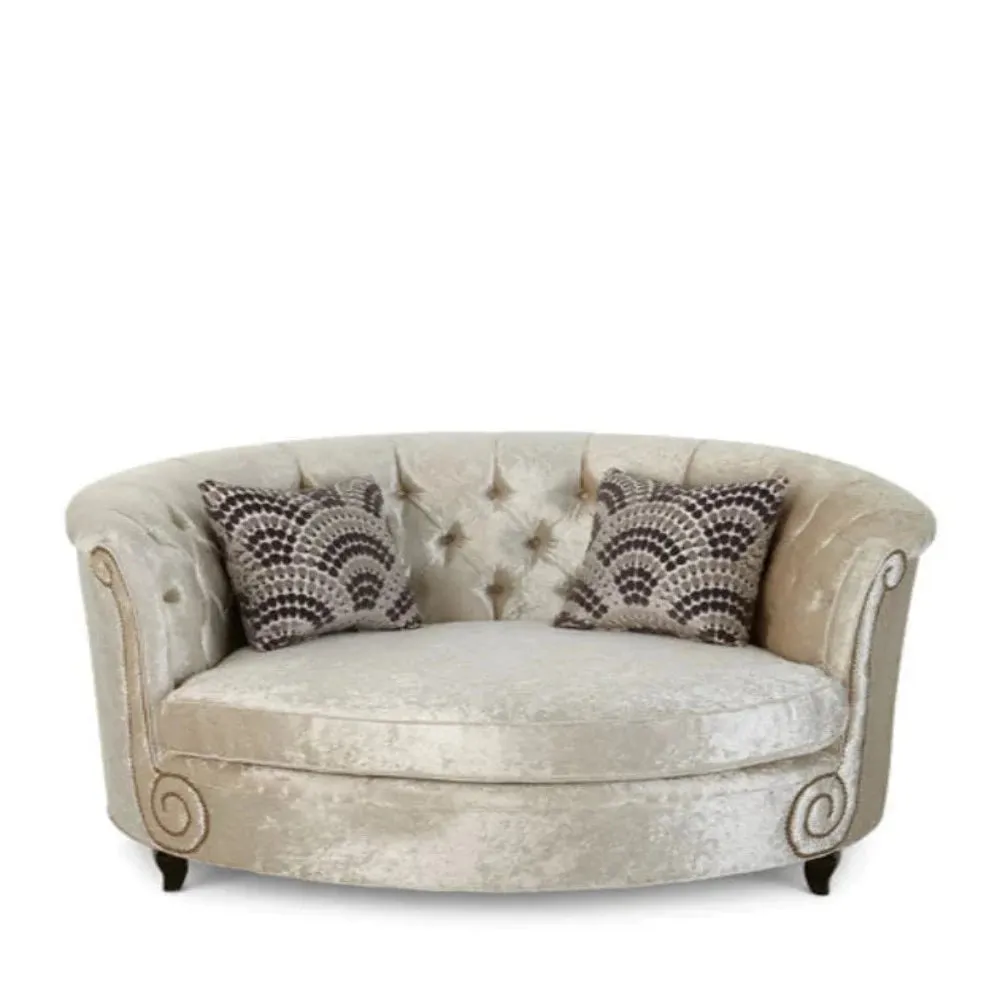 Cosmo Chair Embossing Fleece Upholstered Accent Sofa Chair