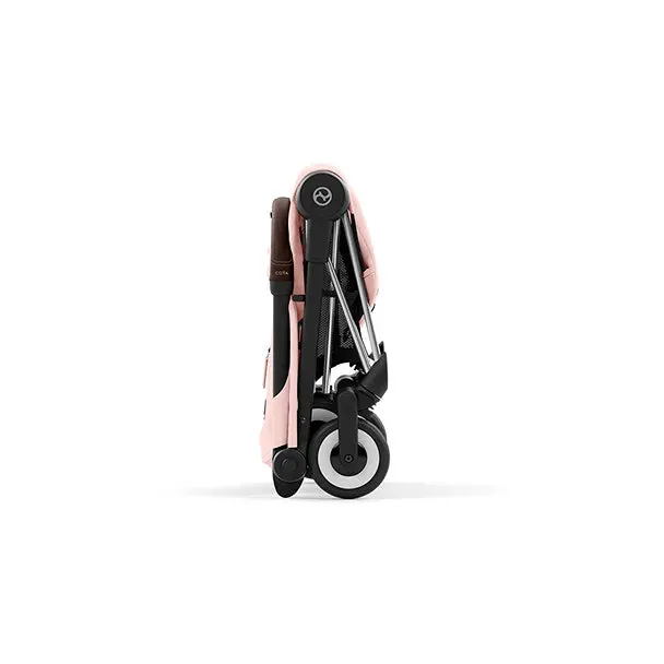 COYA Stroller - Chrome Frame   Peach Pink Seat