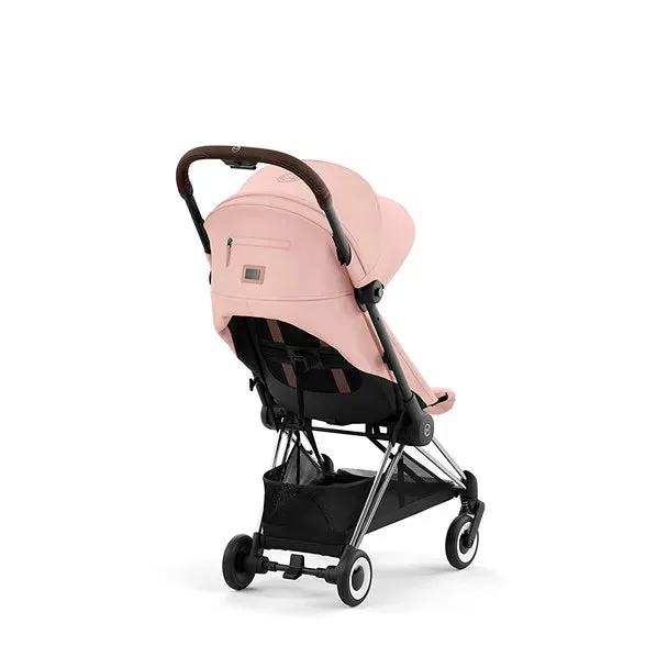 COYA Stroller - Chrome Frame   Peach Pink Seat