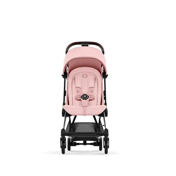 COYA Stroller - Chrome Frame   Peach Pink Seat