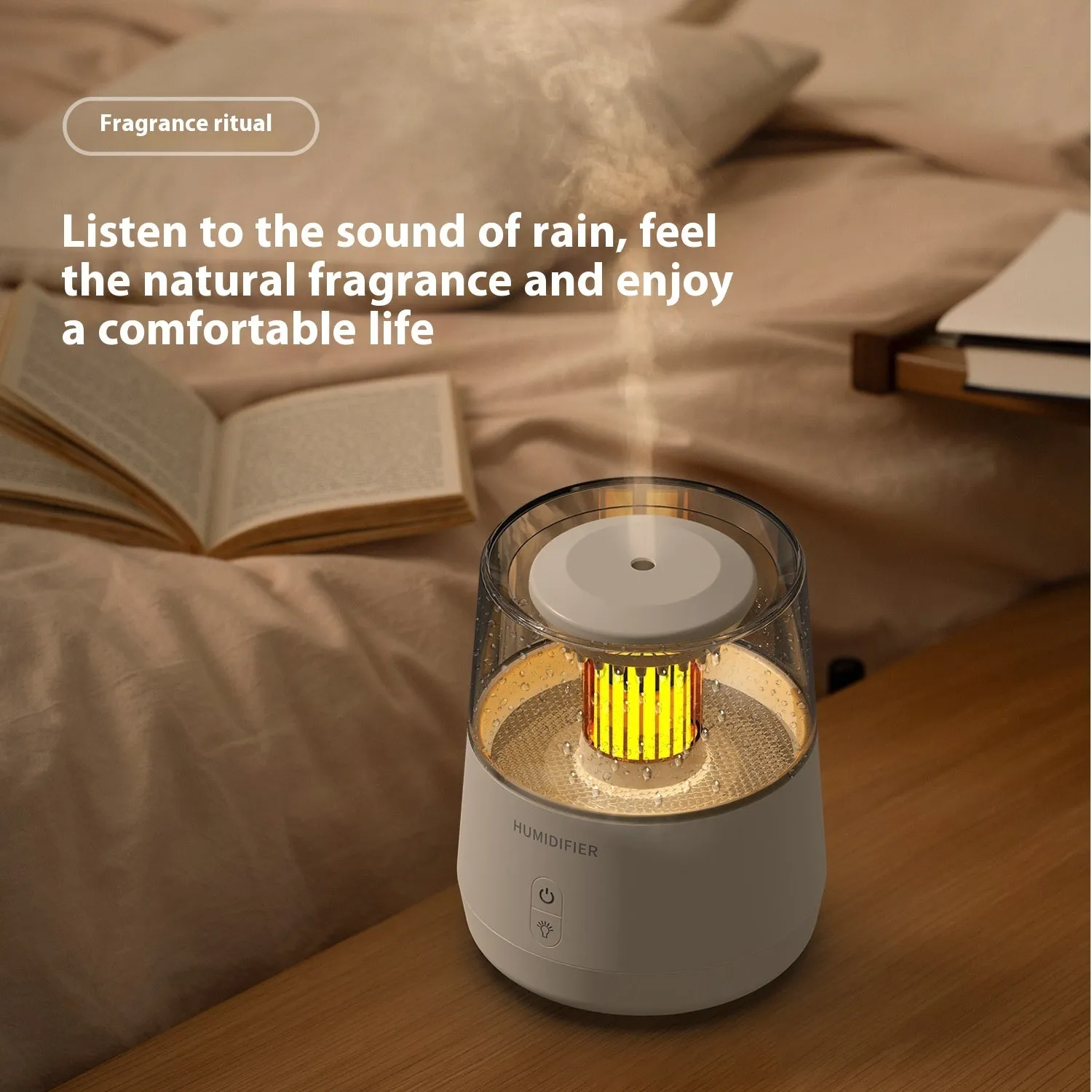 Creative Raindrop Colorful Aroma Diffuser Ambience Light Humidifier