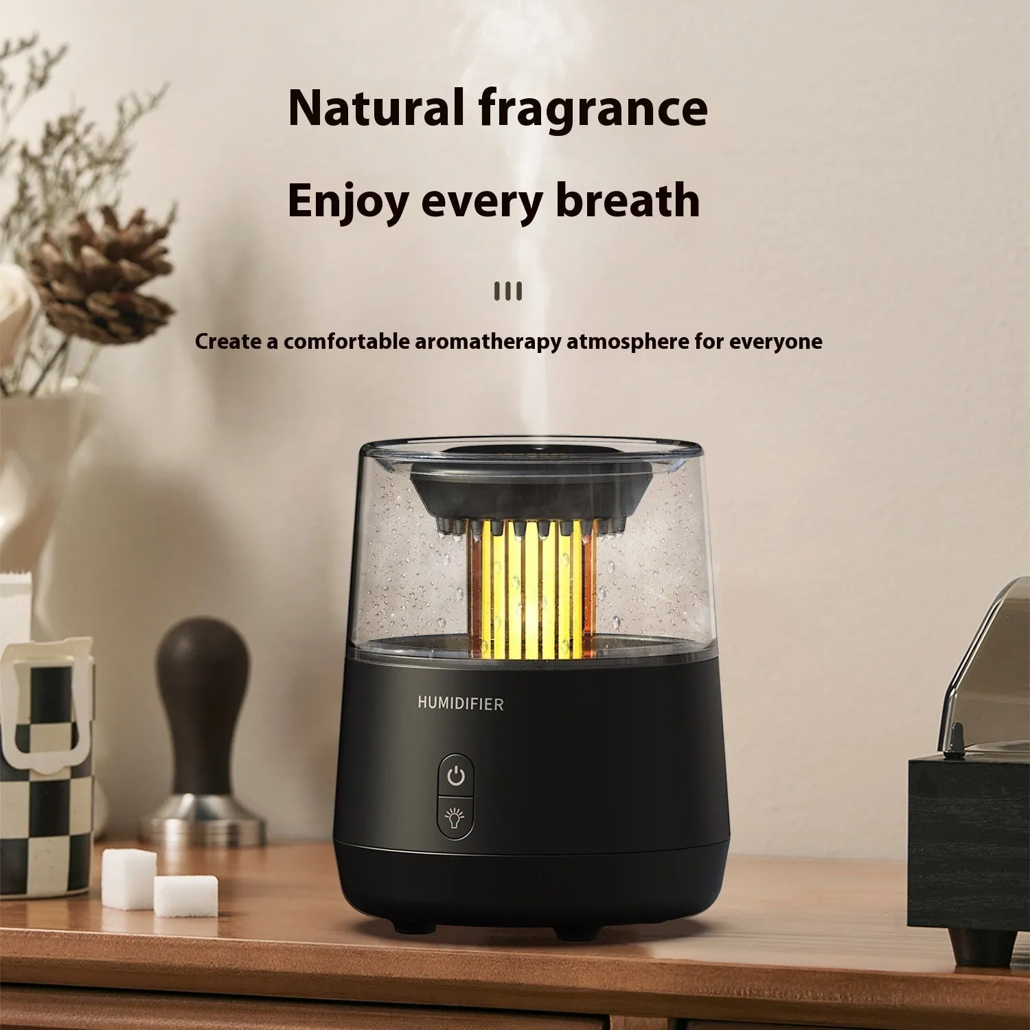 Creative Raindrop Colorful Aroma Diffuser Ambience Light Humidifier