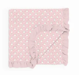 Creepy Cute Boos & Bows - 2 Layer Ruffled Blankets