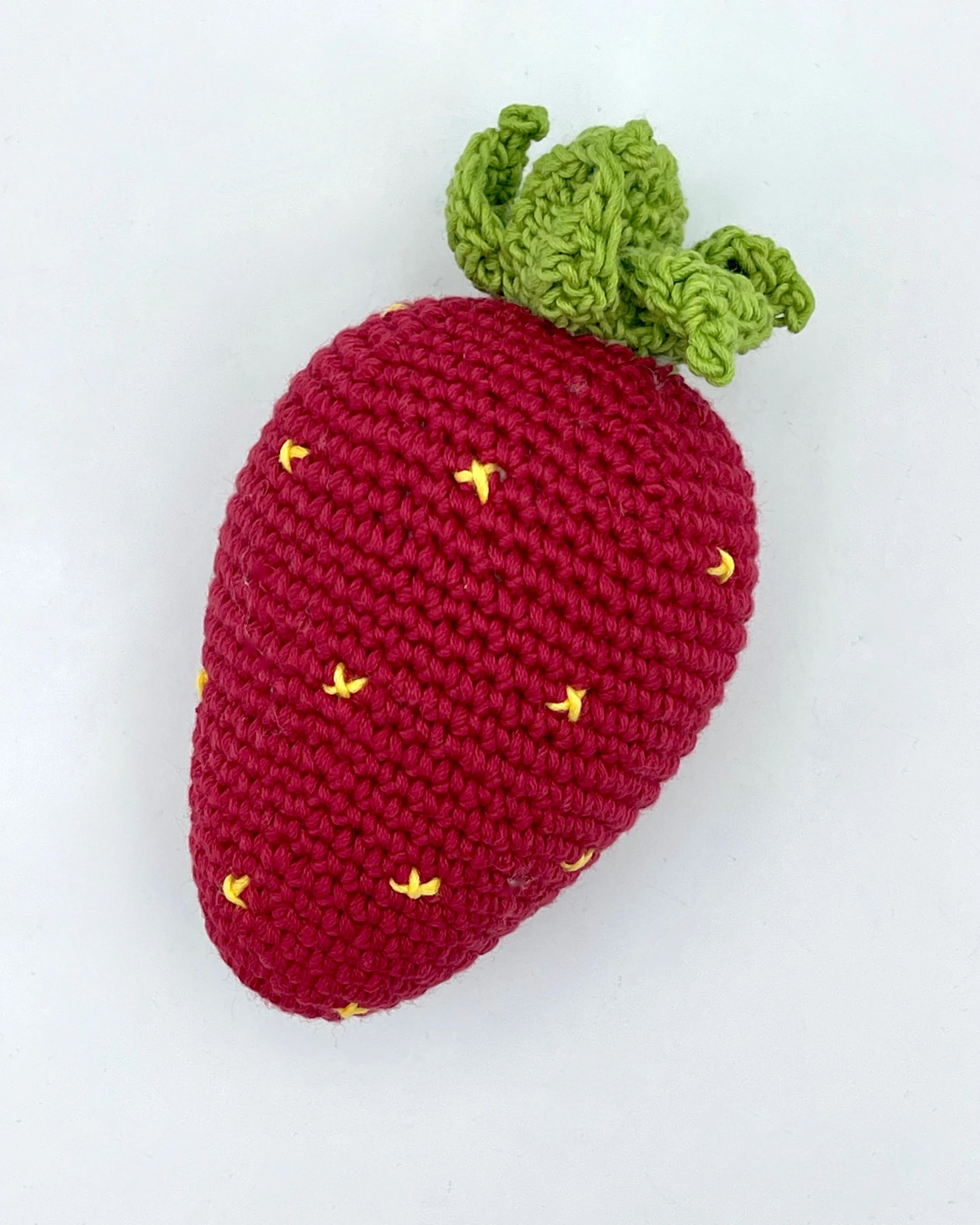 Crocheted Fruit Rattles