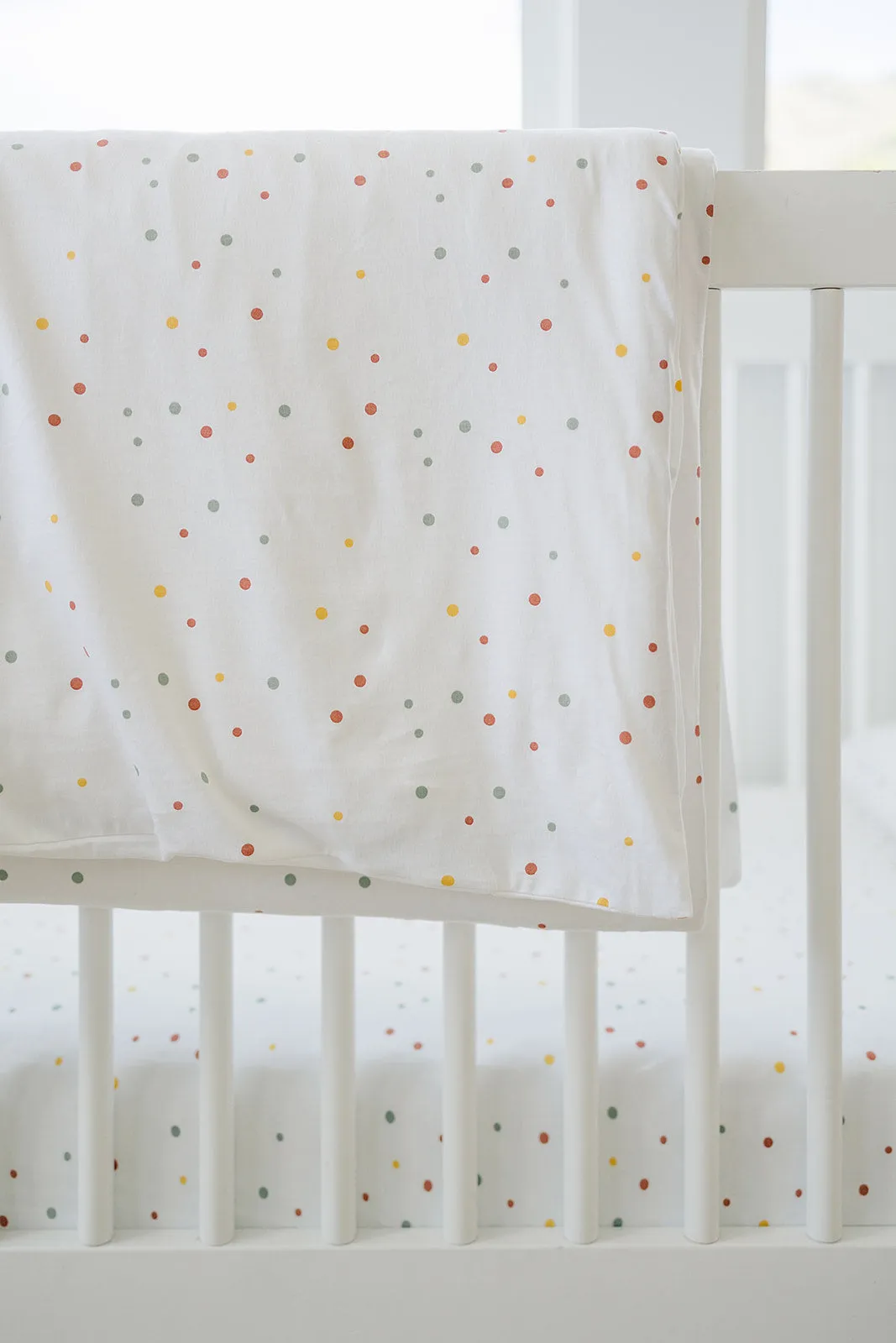 Ecolino® Duvet Cover, 100% Organic Cotton, Crib or Toddler, Dots