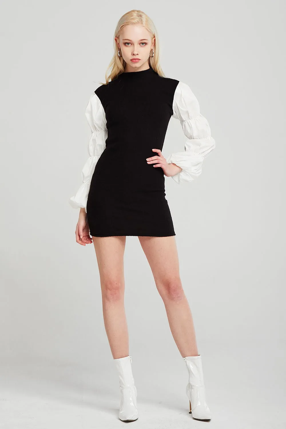 Elizabeth Ruched Sleeve Dress