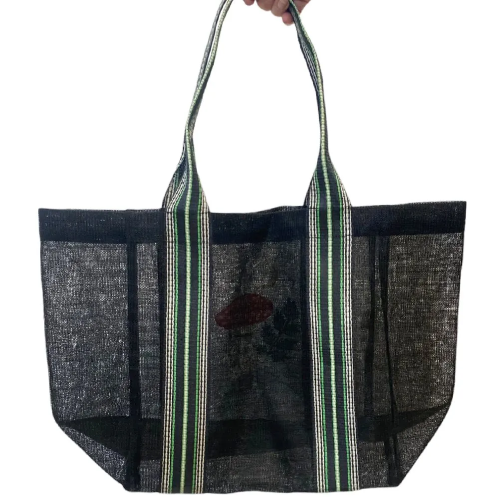 Forage Black Recycled Shopper