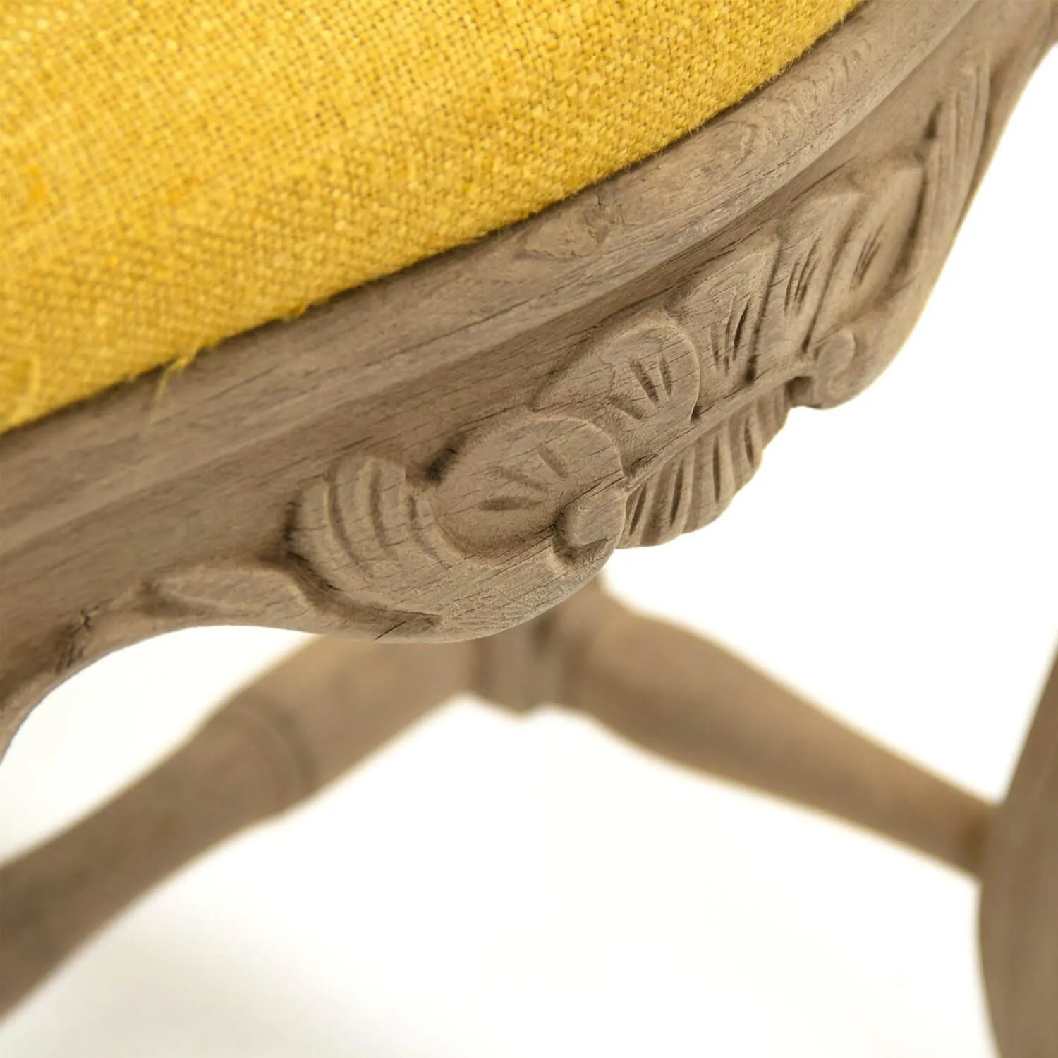 French Provence Yellow Seat Side Chairs