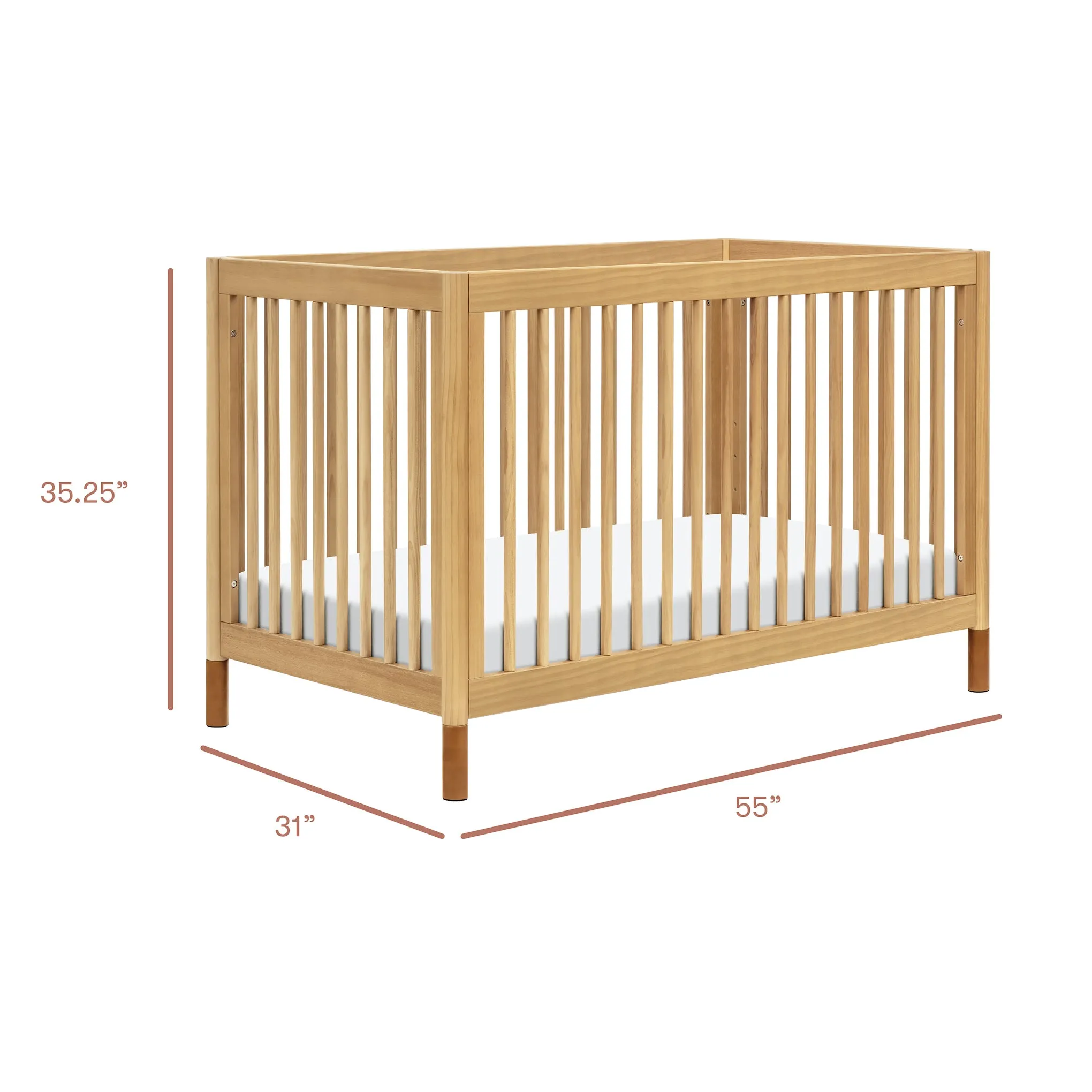 Gelato 4-in-1 Crib with Toddler Bed Conversion Kit