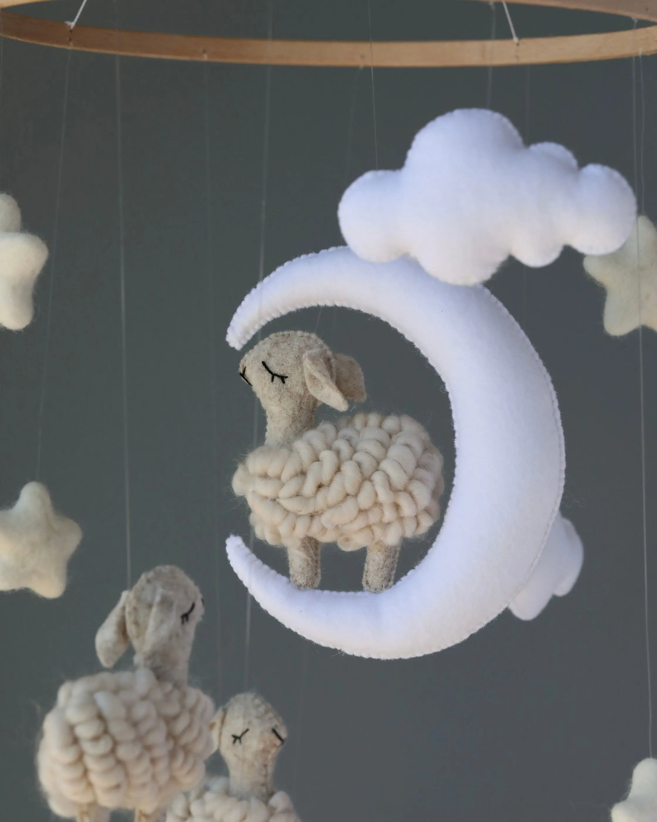 Handmade Mobile - Little Sheep - Final Sale