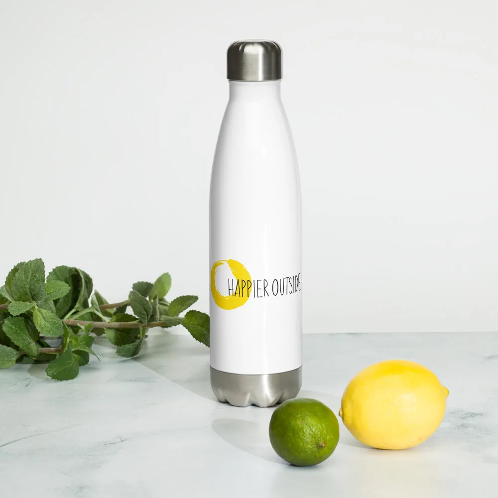 Happier Outside Stainless Steel Water Bottle